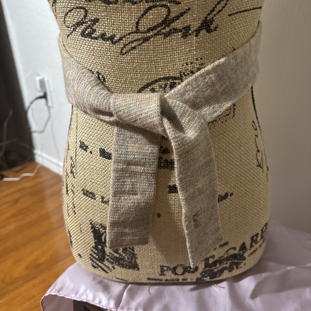 ysl yves saint laurent Woven Wool Belt Beige Authentic